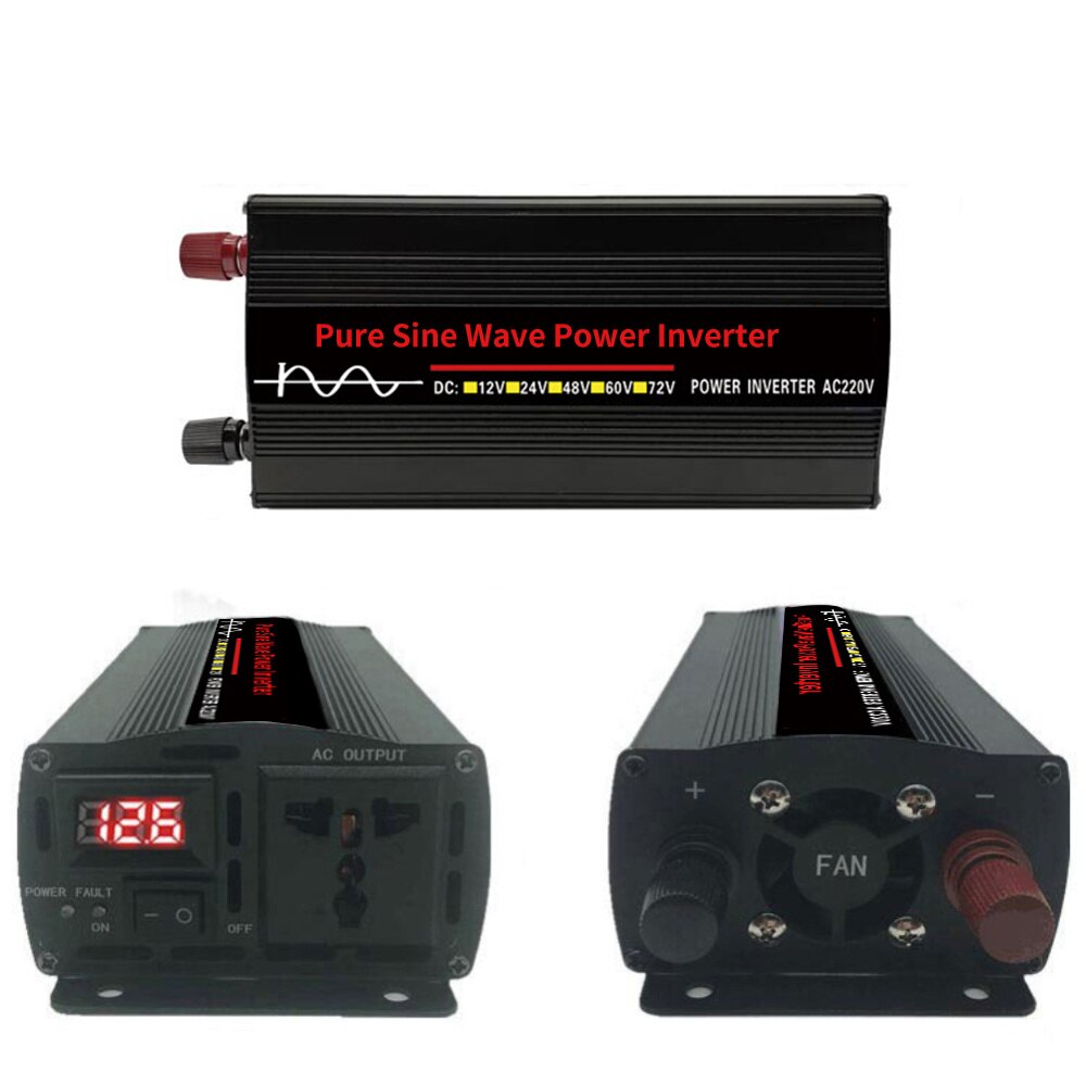 XIAOMI Inverter Pure Sine Wave DC 12v To AC 220V 1000W 1600W 2200W 3000W 10000W Portable Power Bank Converter Solar Inverter