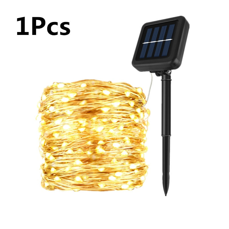 7/12/32M Solar Led Light Outdoor Solar Light Waterproof Fairy Garland String Lights Christmas Party Solar Lamp Garden Decoration