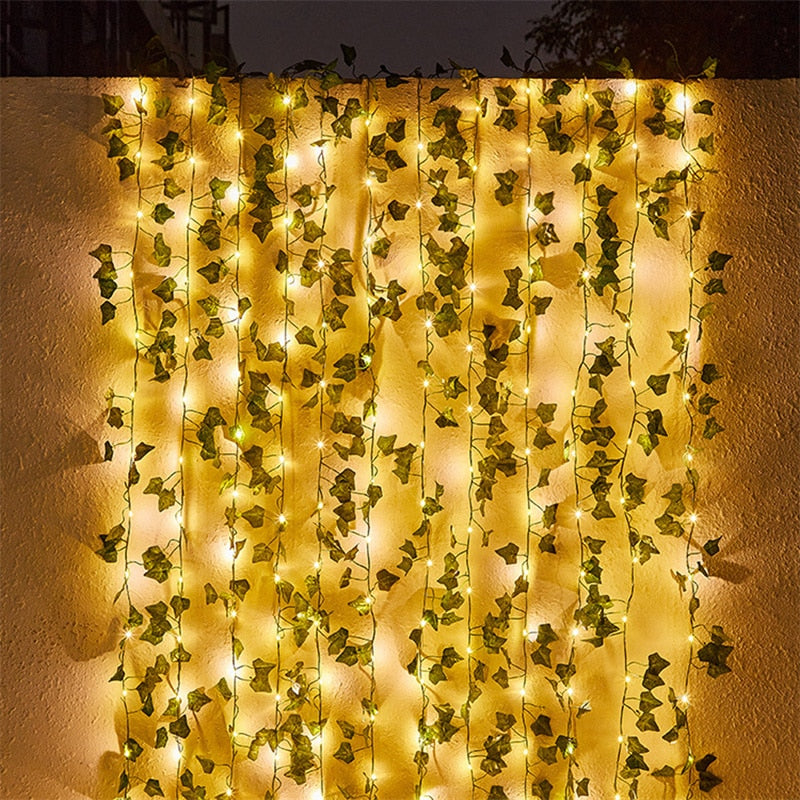 Fairy Lights Solar Lights Maple Leaf Waterproof Outdoor Garland 10m 100LED /5M 50 LED Solar Lamp Christmas for Garden Decoration