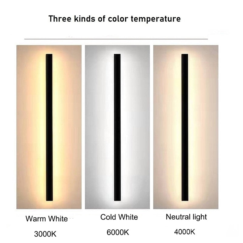 LED-Außenwandleuchte, modern, wasserdicht, IP65, Villa, Veranda, Garten, Terrasse, Außenwandleuchte, regenfest, vor dem Garagentor