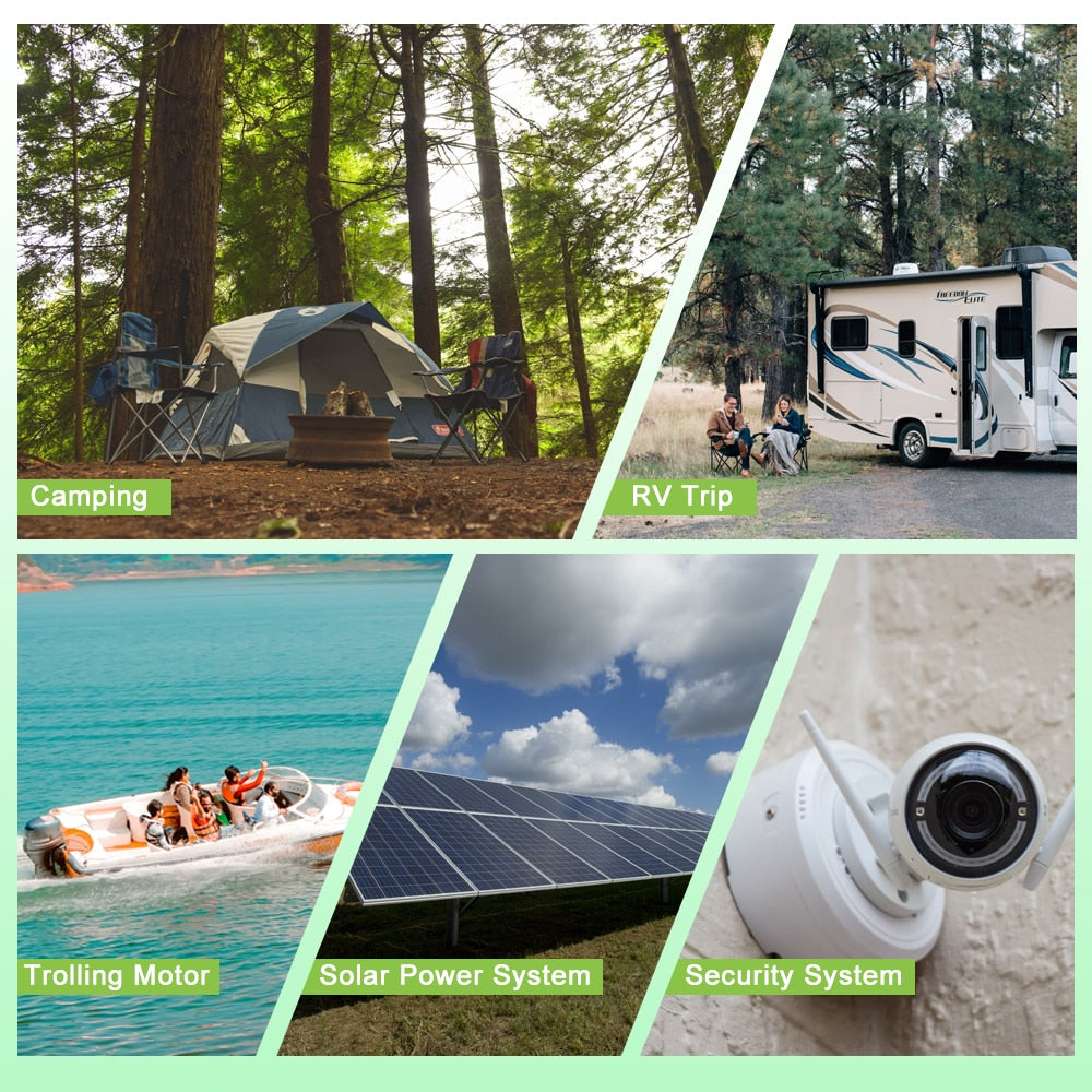 New 12V 200Ah 280Ah 400Ah 24v 100Ah 200Ah 48v 120Ah  LiFePO4 Battery Built in -BMS for Home Energy Storage Solar Perfect  No Tax