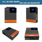 PowMr 110V Solar Inverter Hybrid 48V 24V 5KW 3KW MPPT Build-In 80A 60A Charger Pure Sine Wave Hybrid Inverter 100V to 120V