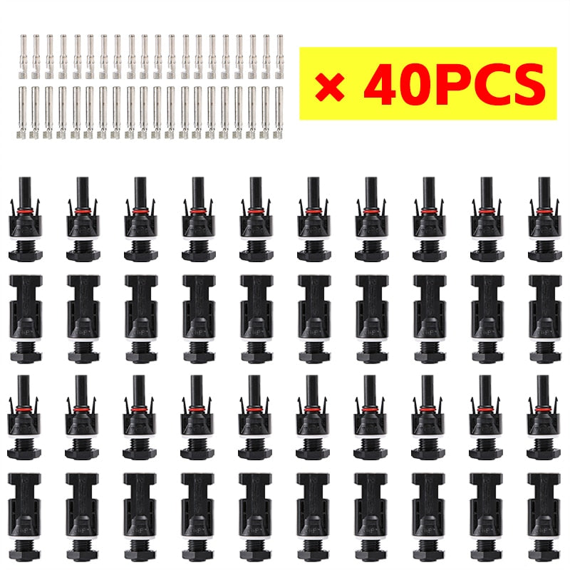 10/20/40/100PCS Solar PV Connectors - for Solar Panel Mount and Inverter Panel Solar connector solar coupler IP67 DC1000V