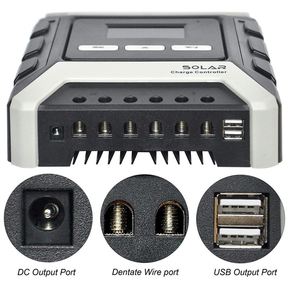 MPPT Solar Charge Controller 12V 24V 48V 80A 60A 50A 40A 30A Solar Panel Regulator For LiFePo4 Lead-acid Lithium Battery
