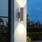 GYS IP65 Waterproof LED Wall Lamp Cement GU10 Bulb Outdoor Lighting Replacement Light Source Double Head Spotlight Garden Lamp