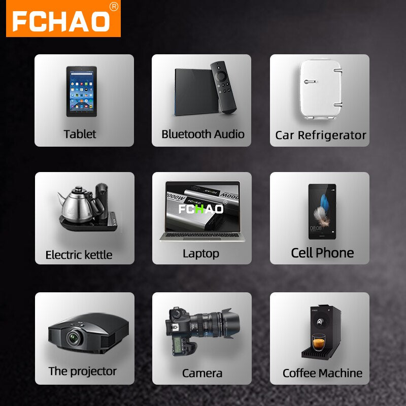 FCHAO Tablet Bluetooth Audio Car Refrigerator FC 40 Electric kettle Laptop