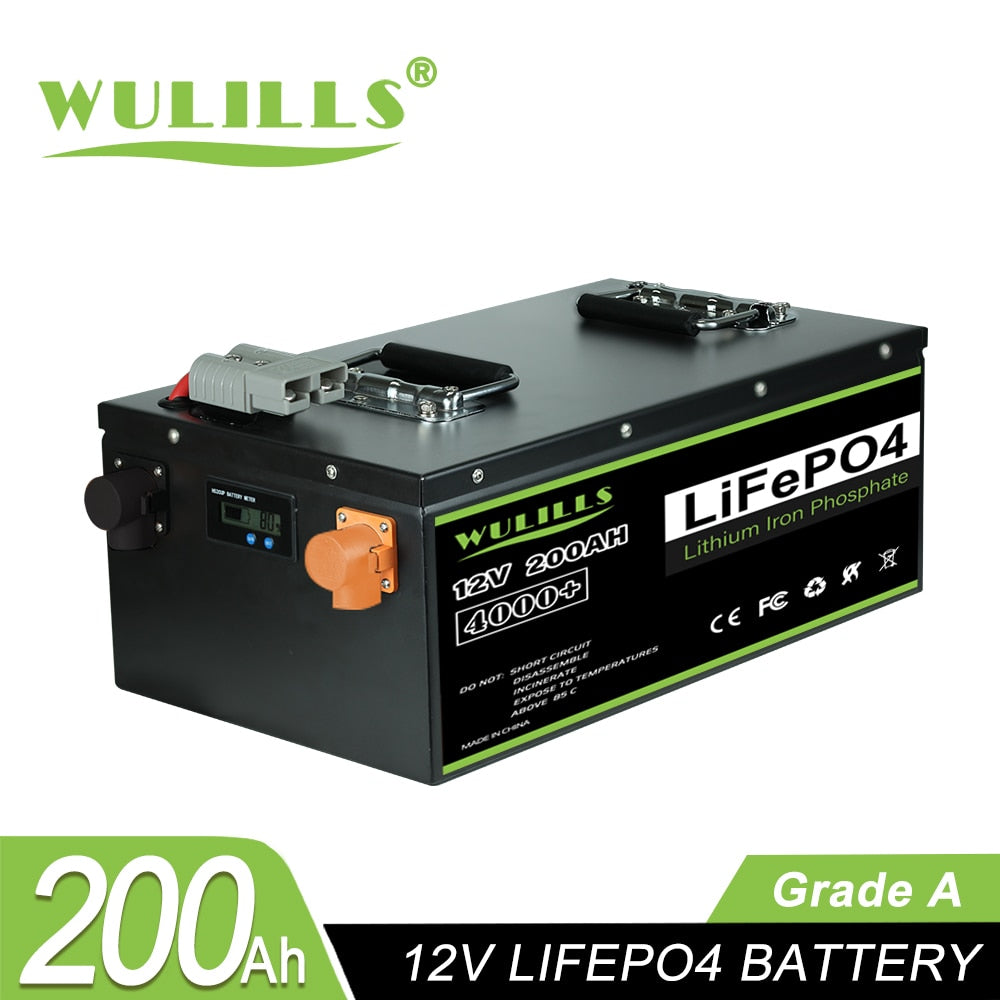 New 12V 200Ah 280Ah 400Ah 24v 100Ah 200Ah 48v 120Ah  LiFePO4 Battery Built in -BMS for Home Energy Storage Solar Perfect  No Tax