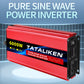 Inverter EU Socket Pure Sine WaveAuto Accessories DC 12V/24V to AC 220V Voltage Transfer Converter Charging Adapter LED Display