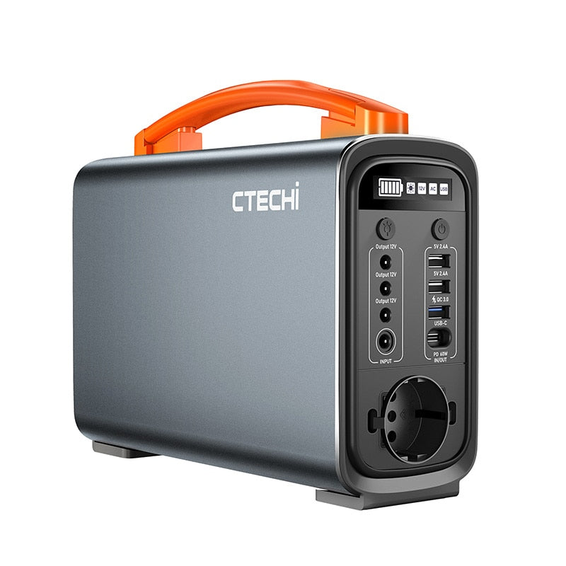 Stazione di alimentazione portatile 320Wh Lifepo4 Generatore esterno ad energia solare 200W Alimentazione di emergenza Cpap Batteria di backup per il campeggio