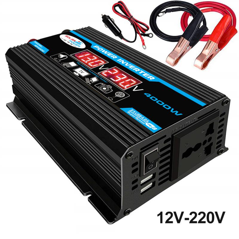 Pure Sine Wave Inverter 12V 220V 110V 4000W Power Converter Solar 12V To 220V Inverter Transformer Inverter 12v 220v Pure Sinus