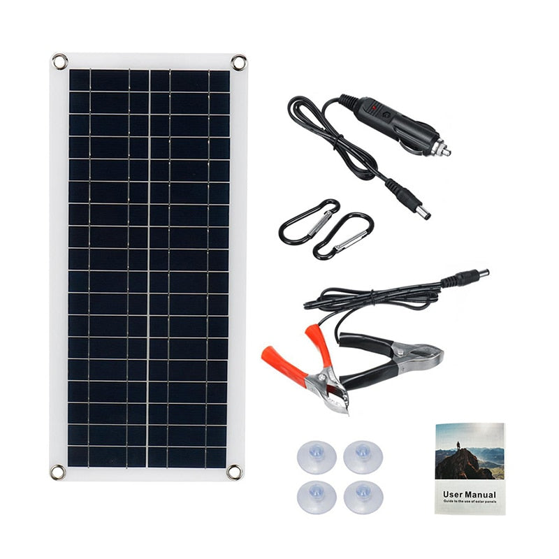 From 20W-1000W Solar Panel 12V Solar Cell 10A-100A Controller Solar Panel for Phone Car MP3 PAD Charger Outdoor Battery Supply