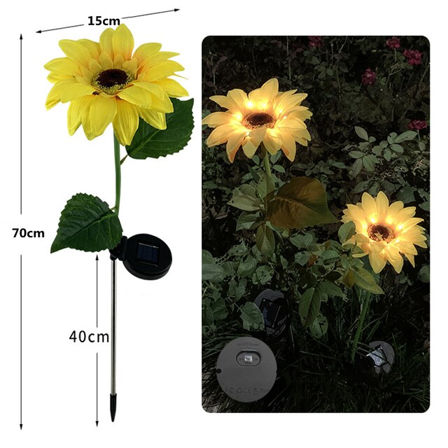 20LED Solar Lamp Solar Garlands Light Peach Flower Solar Lamp Power LED String Fairy Lights Garden Christmas Decor for Outdoor