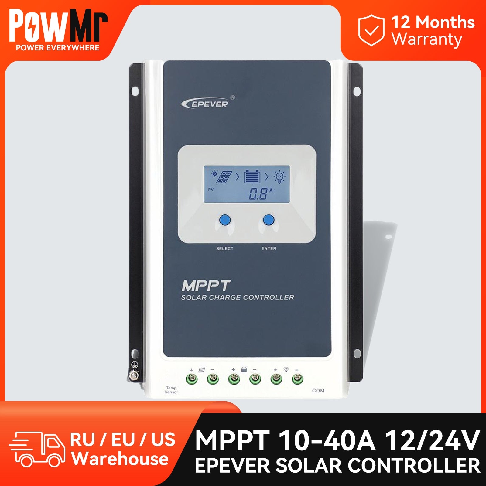 POWMr 12 Months POWER EVERYWHERE Warranty