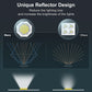 Unique Reflector Design Reduce the lighting loss and increase the brightness of the