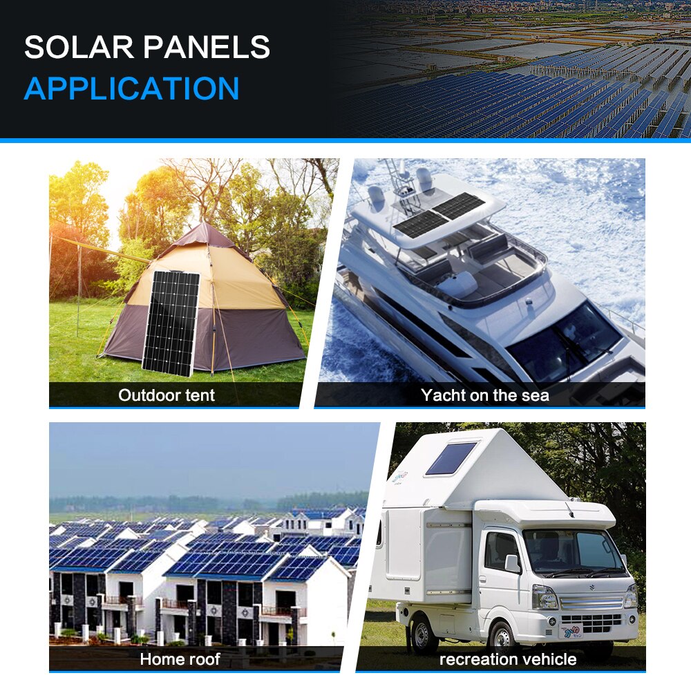 SOLAR PANELS APPLICATION Outdoor tent Yacht on the