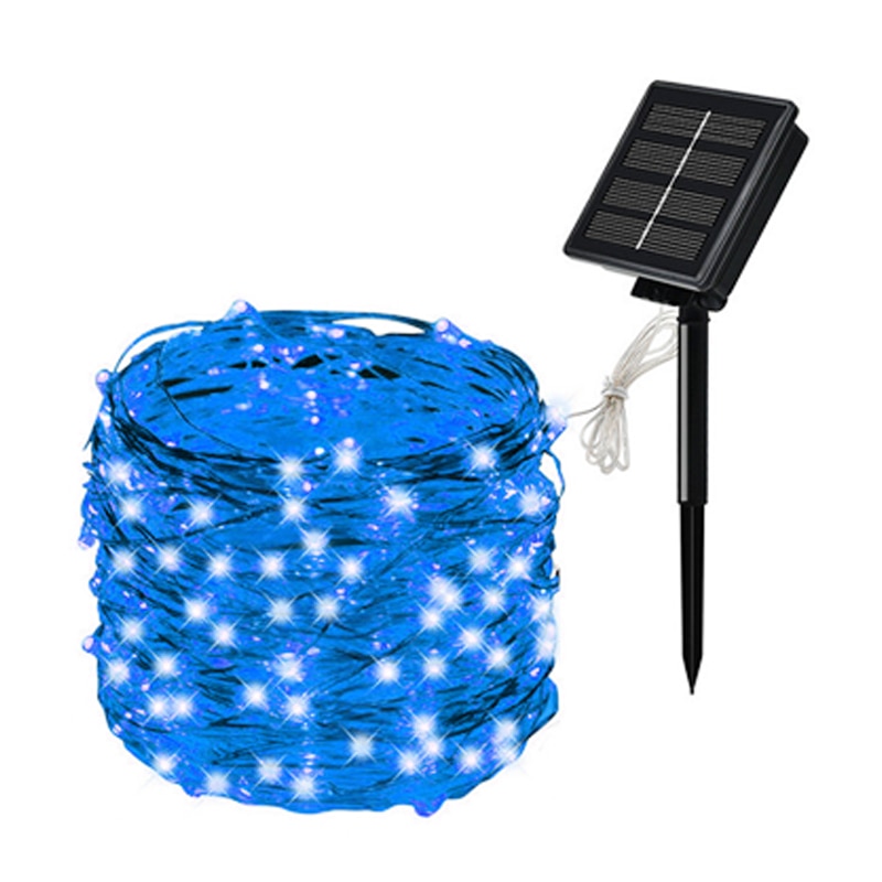 Guirlande Solaire Fée LED Lumières 200m Lumières De Noël Étanche Extérieure Guirlande Solaire Lampe De Noël Pour La Décoration De Jardin.