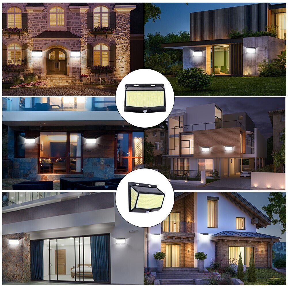 Réverbère d'énergie solaire lumières de capteur solaire extérieures pour le décor de jardin 432 réflecteur Led allumant la lanterne solaire energia étanche