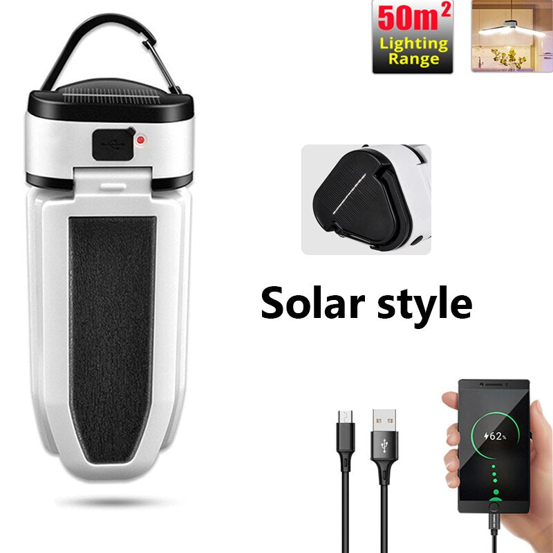 60LED Solar Camping Light, 50m2 Lighting Range Solar style 46