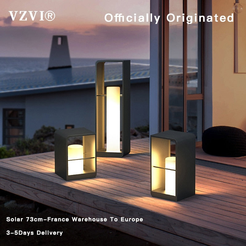 VZVI Luce da Giardino Luce Solare Luce da Viale per Esterni Lampade da Prato Impermeabile Auto On/Off Decorazione Paesaggio a Led per Cortile Patio Passerella