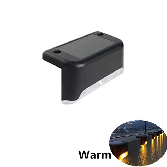 LED solaire escalier lumière étanche extérieur jardin lumières solaires terrasse garde-corps étape lumière paysage lampe accessoires de jardin