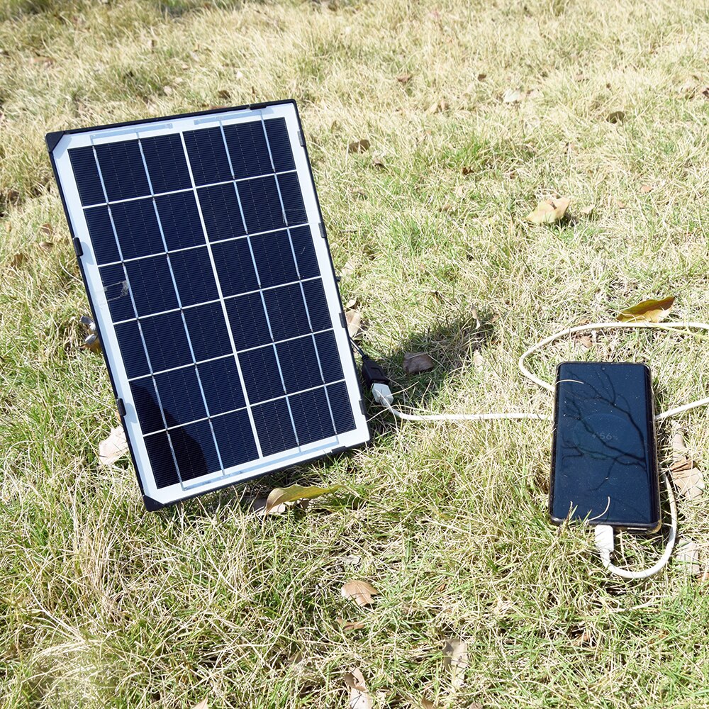 Painel Solar USB 2/4/6W 6V DIY Carregador Solar 214x129mm para Bateria 3-5V/Acessórios de Carregamento de Celular