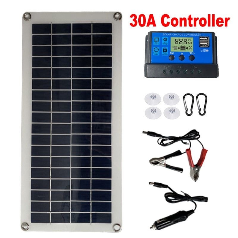 100W Solar Panel, 30A Controller SOLR CHARGE CONTROLLER 888