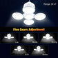 Solar Outdoor Folding Light Portable USB Rechargeable LED Bulb Search Lights Camping Torch Emergency Lamp for Power Outages