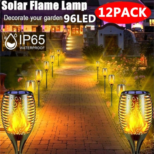 Solar Flame Lamp Decorate your garden 96LED 12PACK IP
