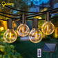 Solar Led Light Outdoor Garden Decoration Street Garland String Light G40 Bulb Waterproof Christmas Fairy Lamp For Country House