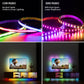 PAUTIX COB LED Strip Pixel Addressable RGB Full Dream Color DC 12V 24V Flexible 630LEDs/m Smart Led Tape Lights for Room Decor