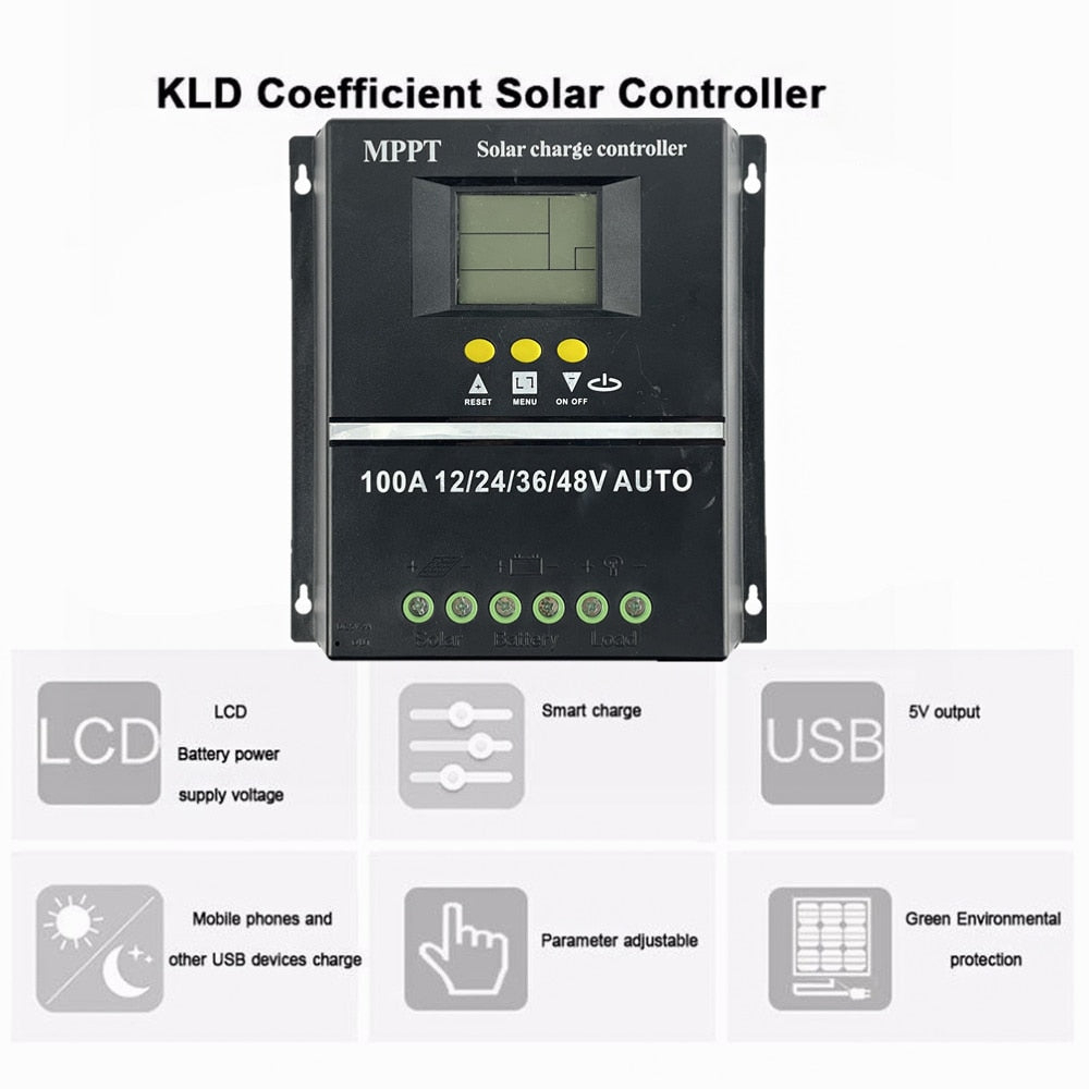 KLD Coefficient Solar Controller MPPT Solar charge controller h