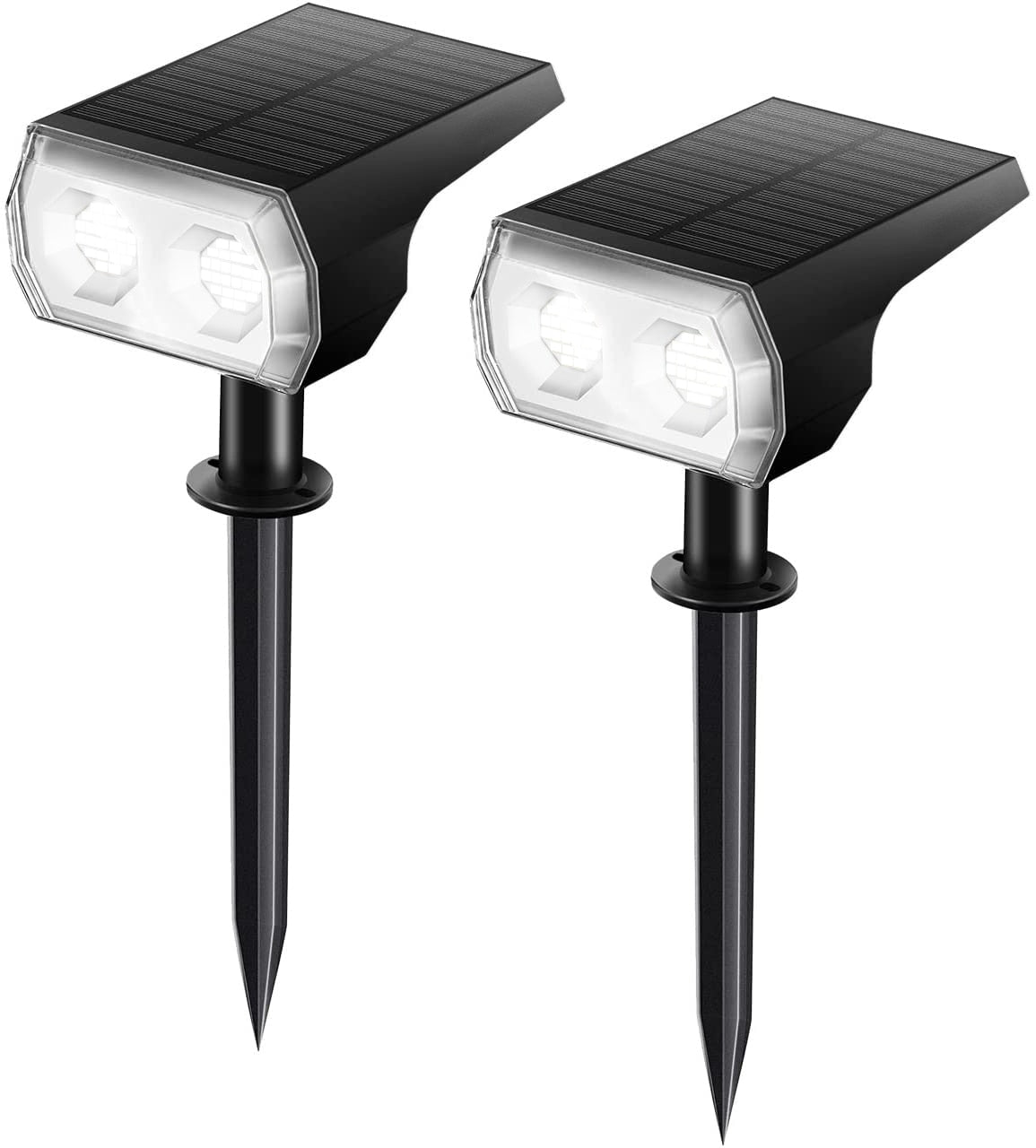 48 LEDs Solar Light Outdoors Landscape Spotlights, 2 In 1 Wireless Waterproof Outdoor Solar Spotlights for Yard Garden Patio