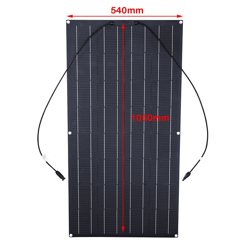 ETFE 300W Flexible Solar Panel Portable Solar Cell Energy Charger DIY Connector for Smartphone Charging Power System Car Camping