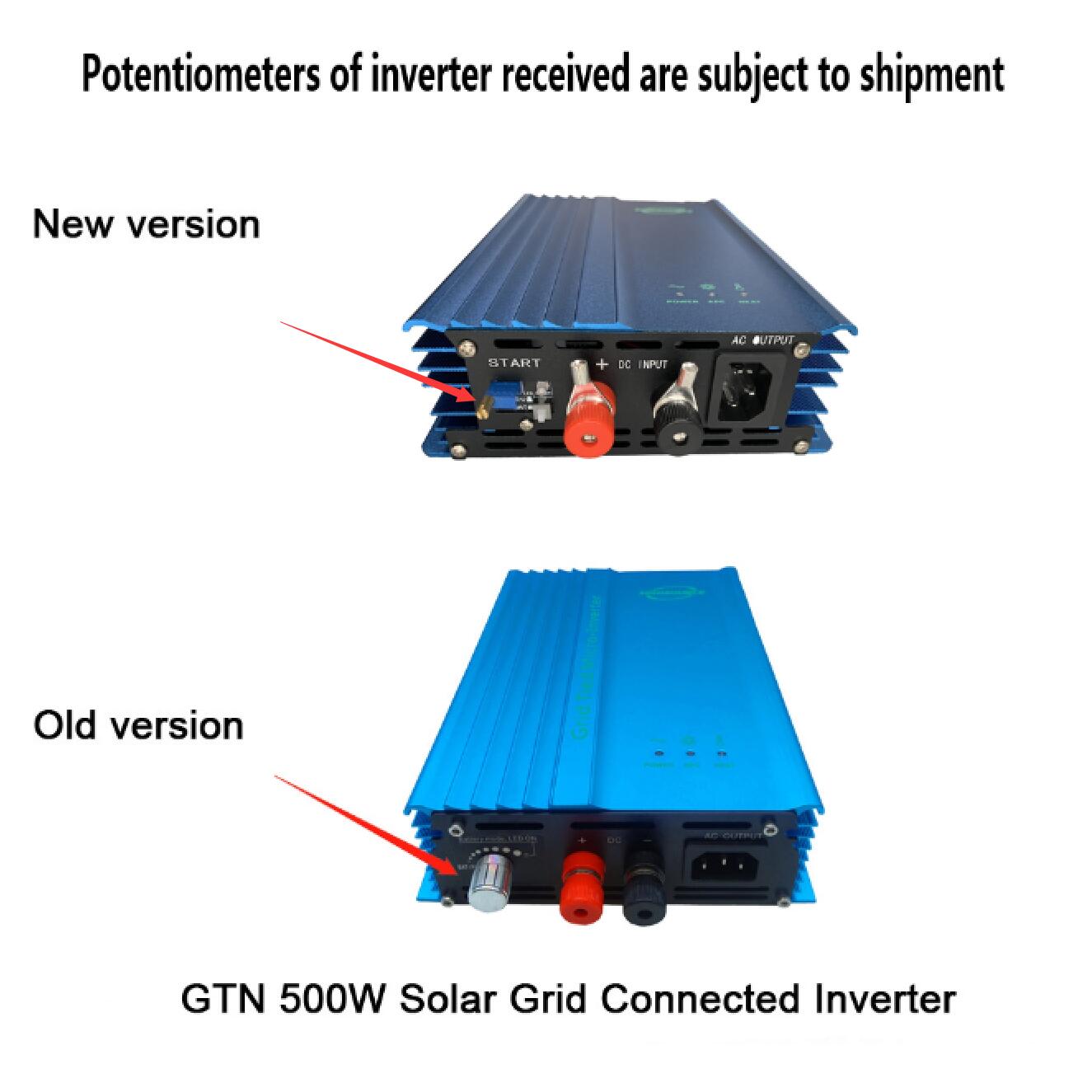 potentiometers of inverter received are subject to shipment