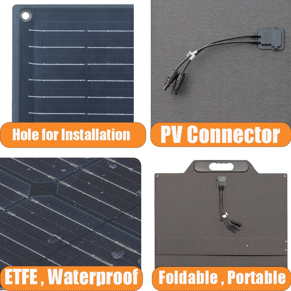 PV Connector ETFE , Waterproof Foldable Portable Portable