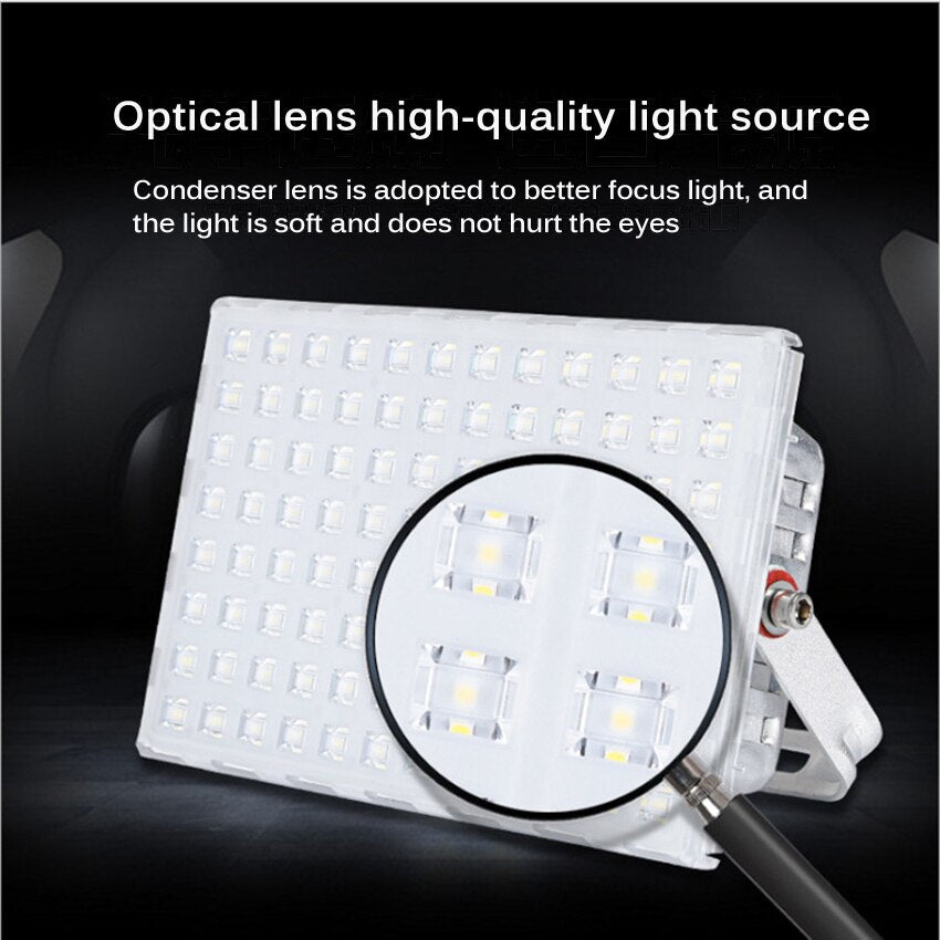 Proiettore quadrato a LED 100W200W300W illuminazione esterna impermeabile per progetti di illuminazione di inondazione luce di proiezione pubblicitaria luce dell'albero