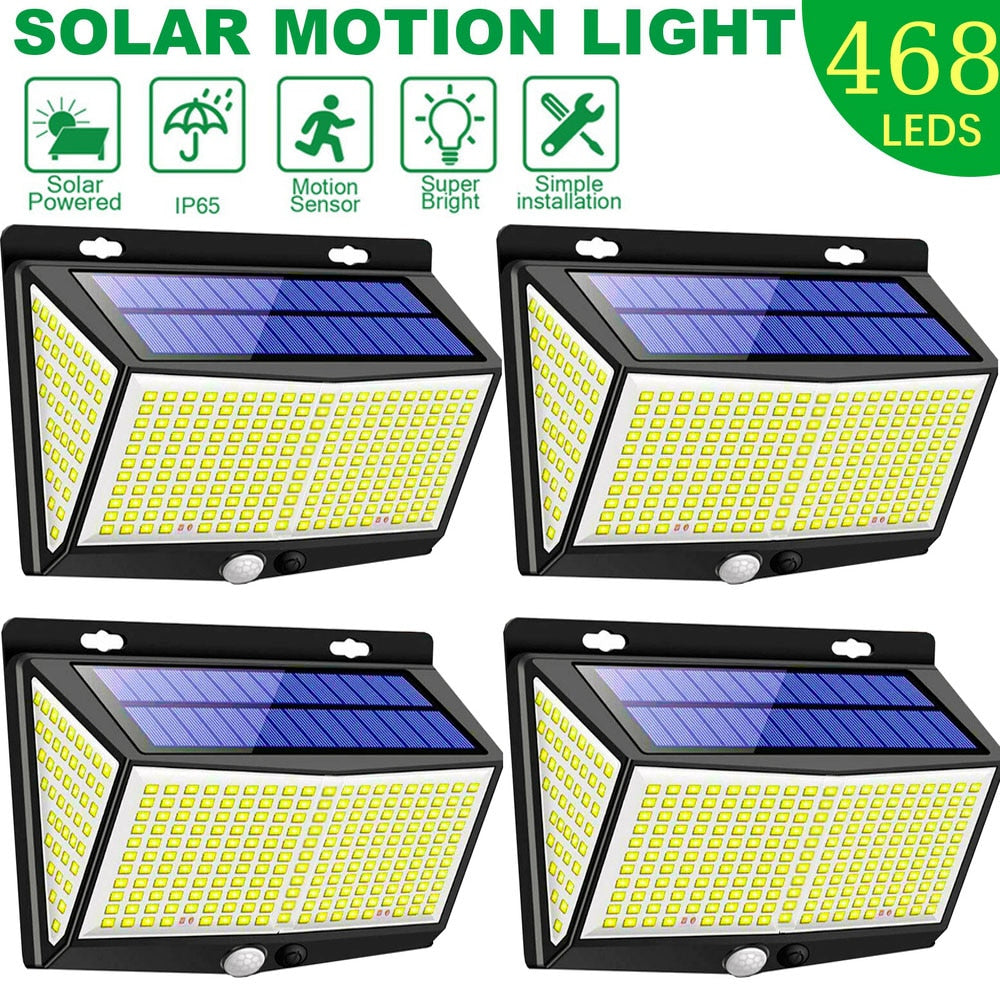 Réverbère d'énergie solaire lumières de capteur solaire extérieures pour le décor de jardin 432 réflecteur Led allumant la lanterne solaire energia étanche