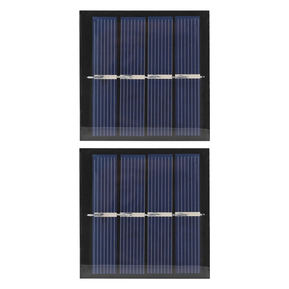 Mini PET Solar Panel 5V 60mA Sun Cell 2pcs Polycrystalline Solar Cell Photovoltaic Panel For 3.6V Battery Charger DIY Toy LED