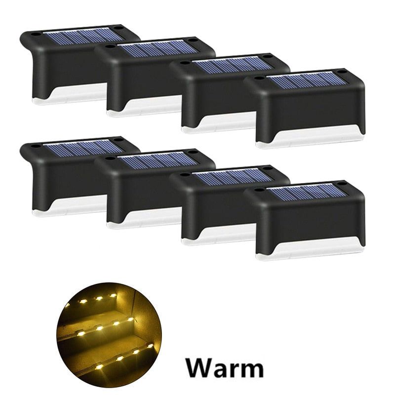 Treppen LED Solar Lampe IP65 Wasserdichte Outdoor Garten Licht Weg Hof Terrasse Stufen Zaun Lampen Garten Dekor Solar Licht im Freien