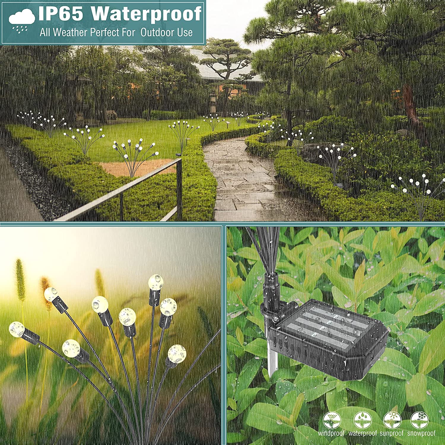 IP6S Waterproofl AIl Weather Perfect For Outdoor Use wind