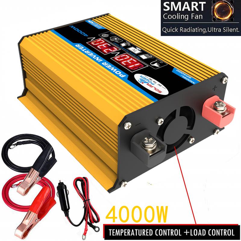 Pure Sine Wave Inverter 12V 220V 110V 4000W Power Converter Solar 12V To 220V Inverter Transformer Inverter 12v 220v Pure Sinus