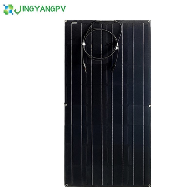 Painel solar 300 W 400 W 200 W 100 W Etfe Painéis solares flexíveis Célula solar monocristalina 12 V/24 V Carregador de bateria 1000 W Kits de sistema