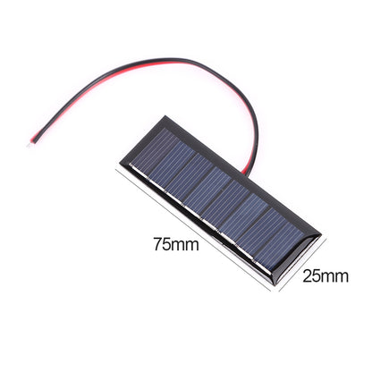 Mini PET Solar Panel 5V 60mA Sun Cell 2pcs Polycrystalline Solar Cell Photovoltaic Panel For 3.6V Battery Charger DIY Toy LED