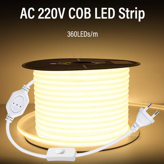 AC 220V COB LED Strip 360LEDslm DE
