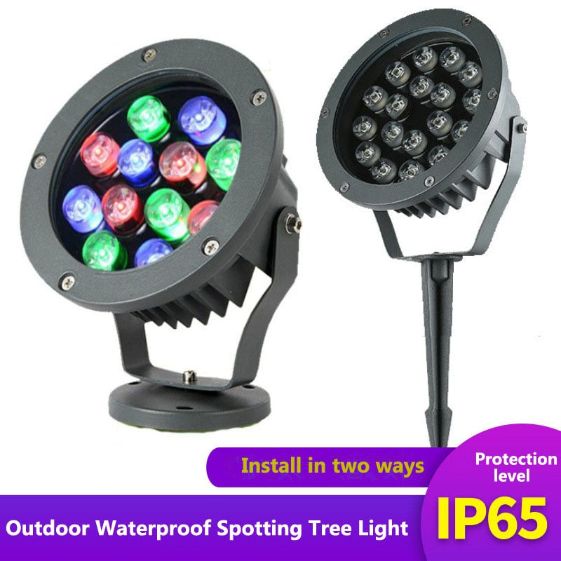 NEARCAM outdoor RGB projection light waterproof tree light led flood light color spotlight landscape light spotlight projection