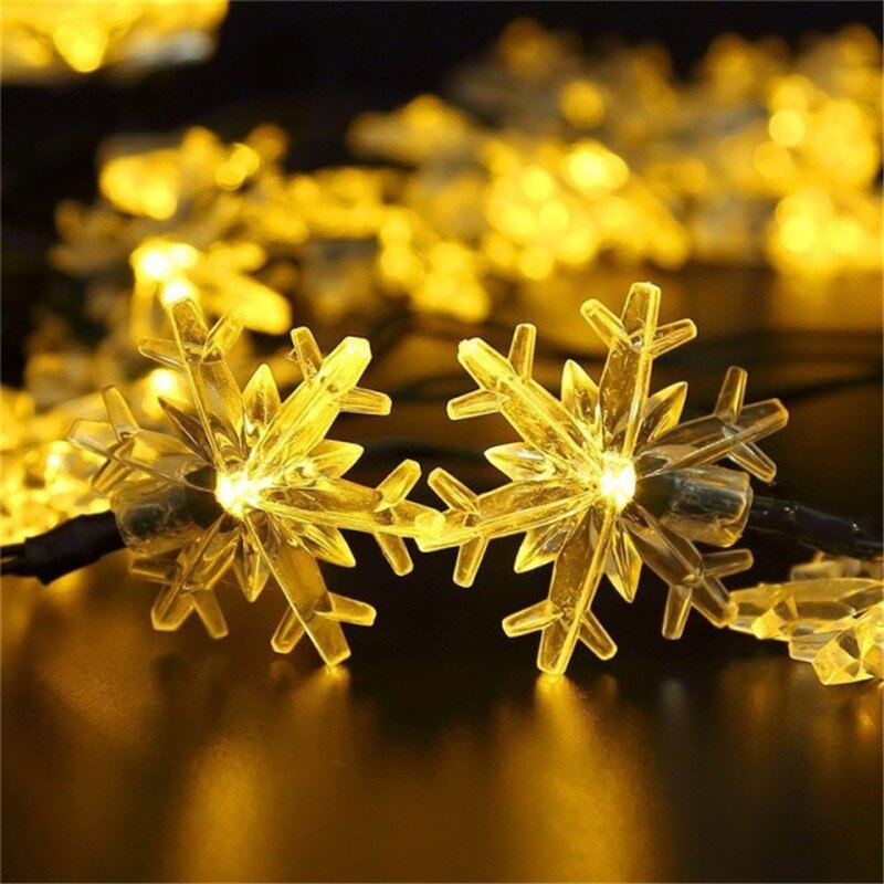 10M/7M Solar String Christmas Lights Outdoor 100/50/20LED 8Mode Waterproof Flower Garden Blossom Lighting Party Home Decoration