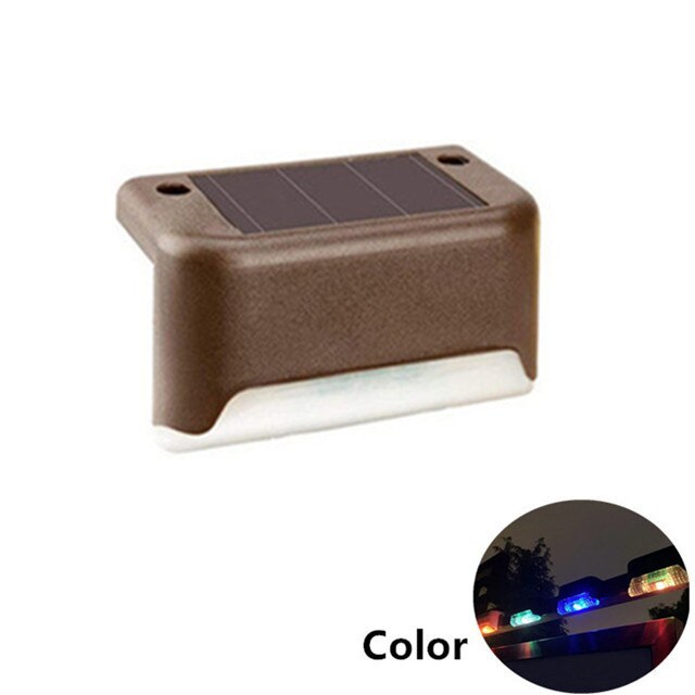 LED solaire escalier lumière étanche extérieur jardin lumières solaires terrasse garde-corps étape lumière paysage lampe accessoires de jardin