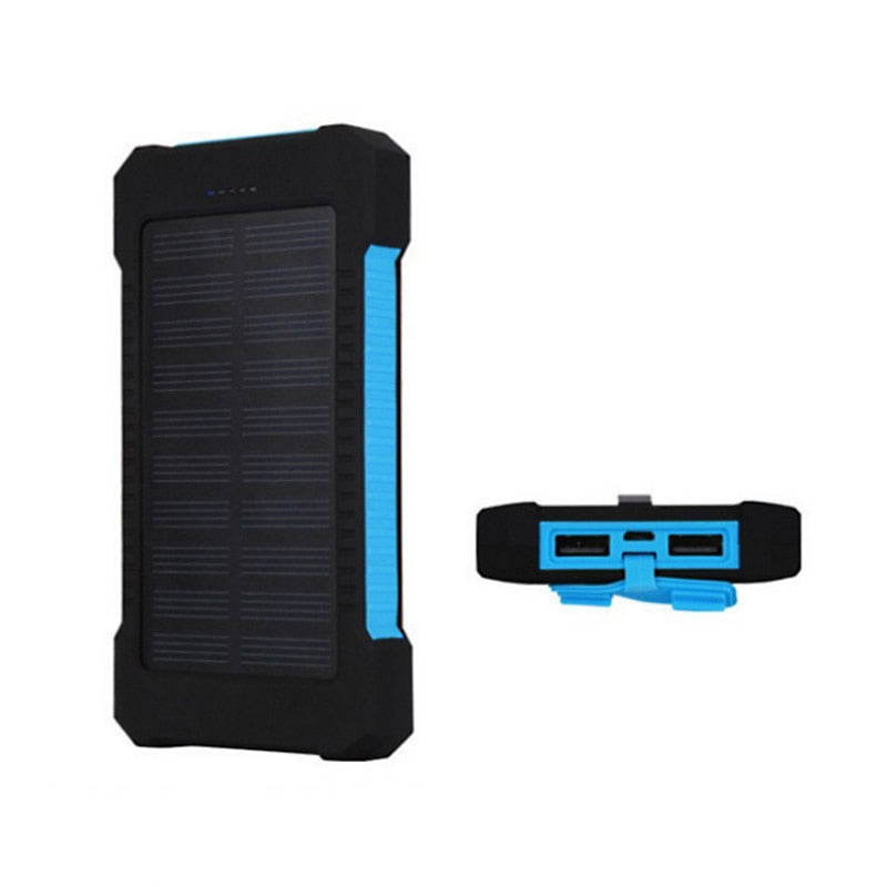 New Power Bank 100000mAh compass outdoor waterproof belt wireless charging super fast multifunctional power bank Solar panel