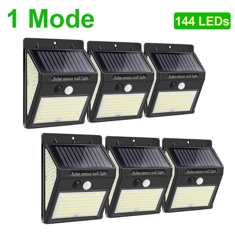 1 Mode 144 LEDsl Solar scnsor