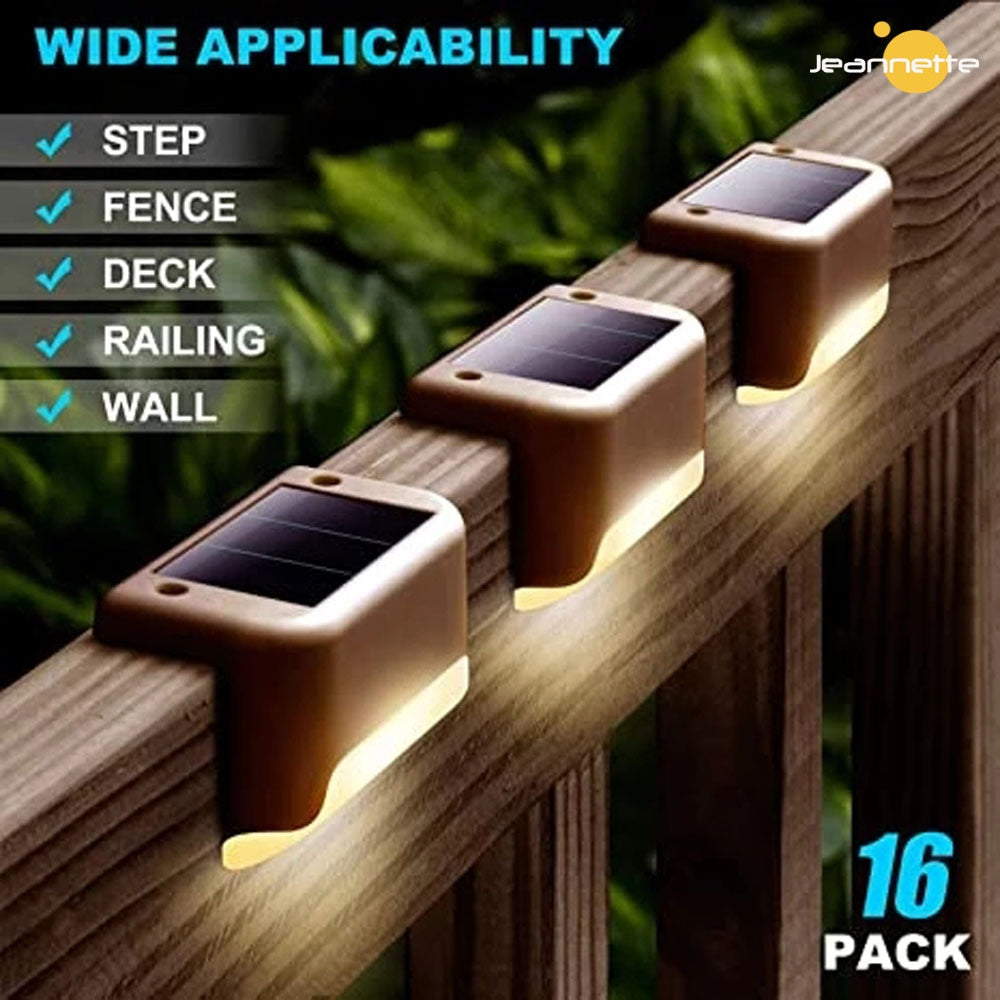 Lampe Solaire Chemin Pont Extérieur Jardin LED Lumières Étanche Balcon Éclairage Décoration pour Patio Escalier Clôture Lumière Solaire Extérieur
